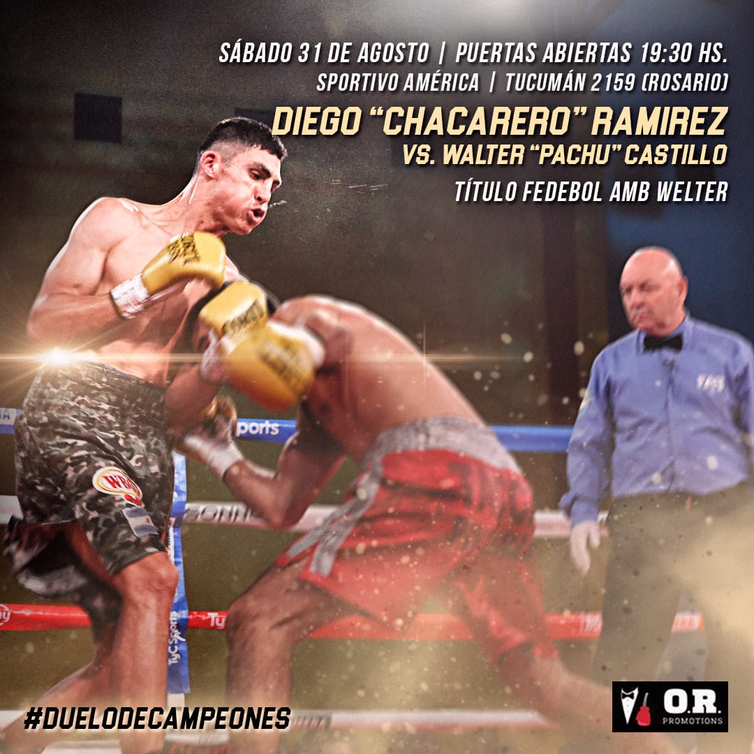Round2Box's tweet photo. | #RamírezCastillo | #BoxeoEnTyC |
Diego Ramírez y Walter Castillo se enfrentan por el título fedebol wélter AMB. https://t.co/EVPthPX7w2