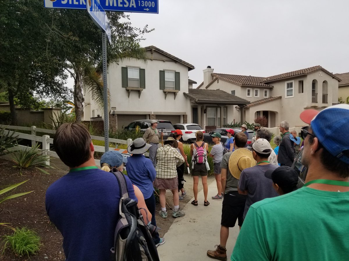 The_Tommy_Hough's tweet photo. Thanks to all our @SDEnviroDems members, friends, neighbors who joined us for a morning hike to the #CisterraDevelopment site at #DelMarMesaPreserve. Special thanks to Paul from @10News for hustling down the trail to speak with us and @CNPSSD @FrankLandis for leading our outing. https://t.co/K1c1bbon0p