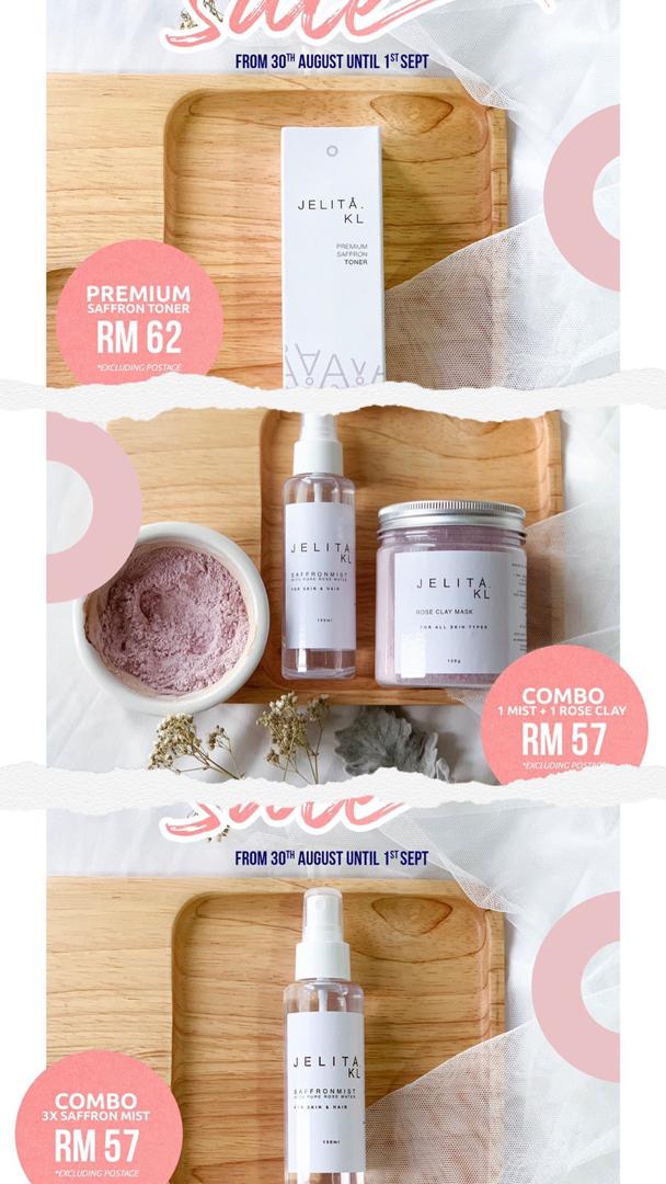 bytiraashop's tweet photo. Last Day for Merdeka Sale!!
Let grab this chance to reward your skin!
COD area Sungai Petani.
Postage also available ya.
Click link on bio to purchase📲
#jelitakl #jelitaklsp #saffronmist #saffrontoner #premiumsaffrontoner #roseclaymask #feedbackjelitakl https://t.co/TM7ujWBkPW