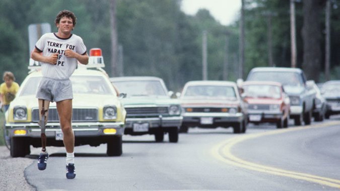 On this day in 1980, after running 5,373 km in 143 days, Terry Fox was forced to stop his Marathon of Hope just outside of Thunder Bay, Ontario, because his cancer had invaded his lungs. Fox's legacy reminds us that a courageous person can change the world