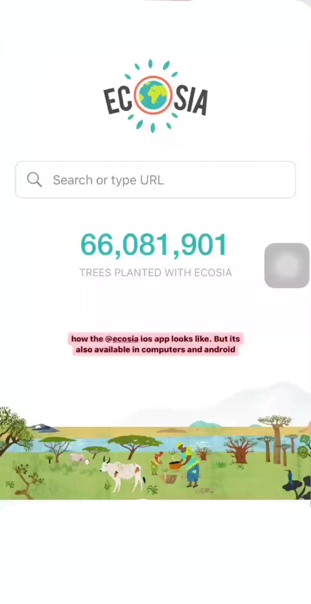 ERRKALIM's tweet photo. GUYS! Change your browser (Safari/Chrome/etc.) into ECOSIA because EACH TIME YOU SEARCH THE WEB, THEIR COMPANY PLANT TREES!! Now is the time to take action to what's happening in our world. PLEASE SPREAD THE WORDS as well ❤❤

Photos grabbed from Mykee Dee's stories☺☺ https://t.co/VBwp4wlyME