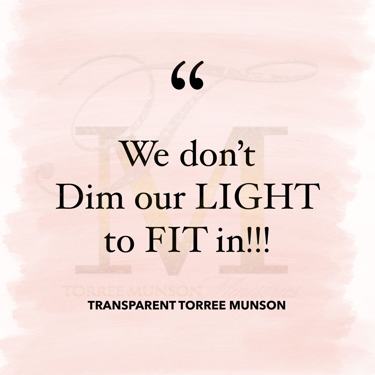 TorreeBoyd's tweet photo. Never EVER!!!!  
#IDontFitIn
#LightOfTheWorld https://t.co/sGc3X6QK6b