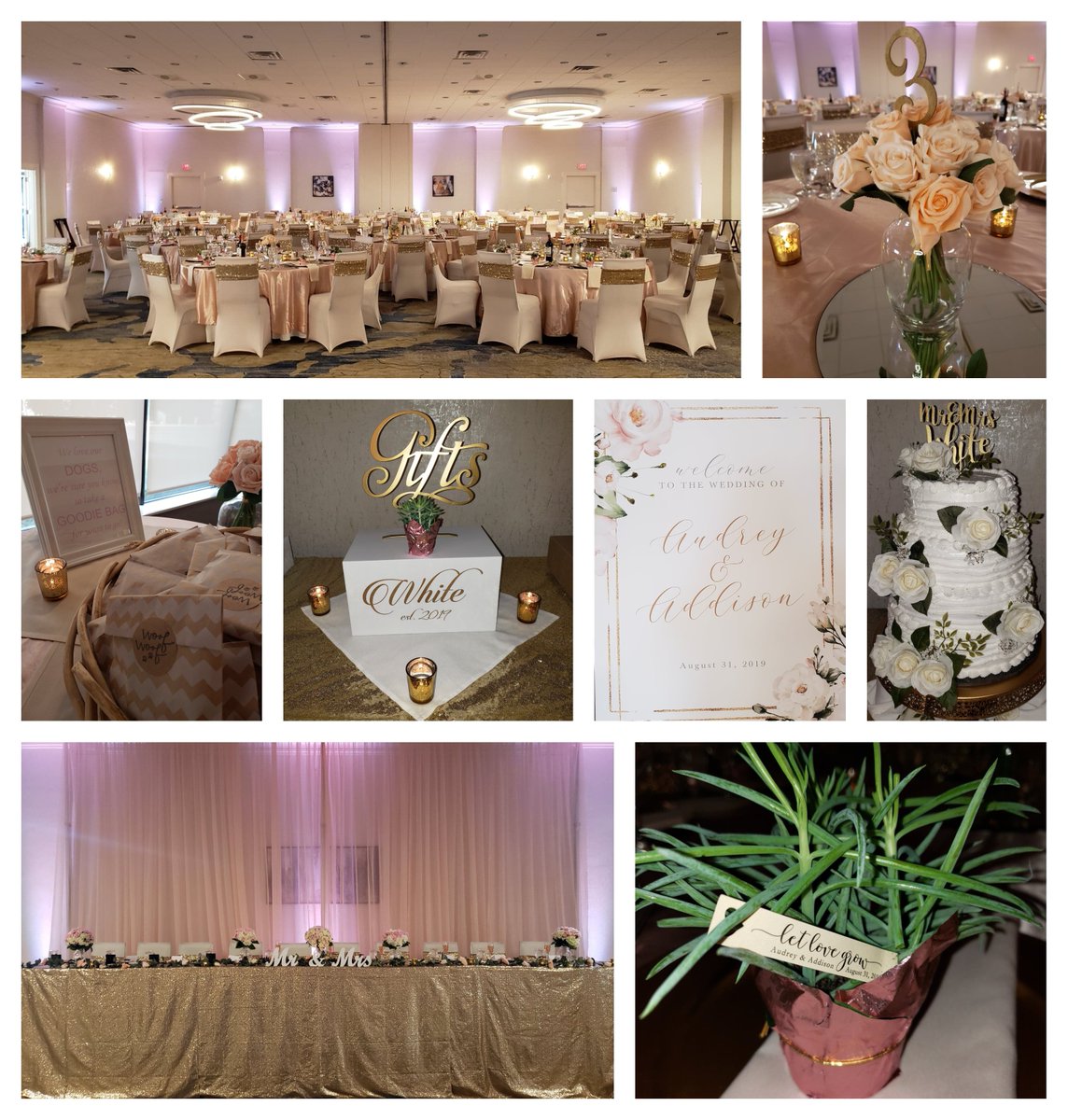 "I'm thinking out loud - that maybe we found love right where we are." Congratulations to Audrey &amp; Addison!