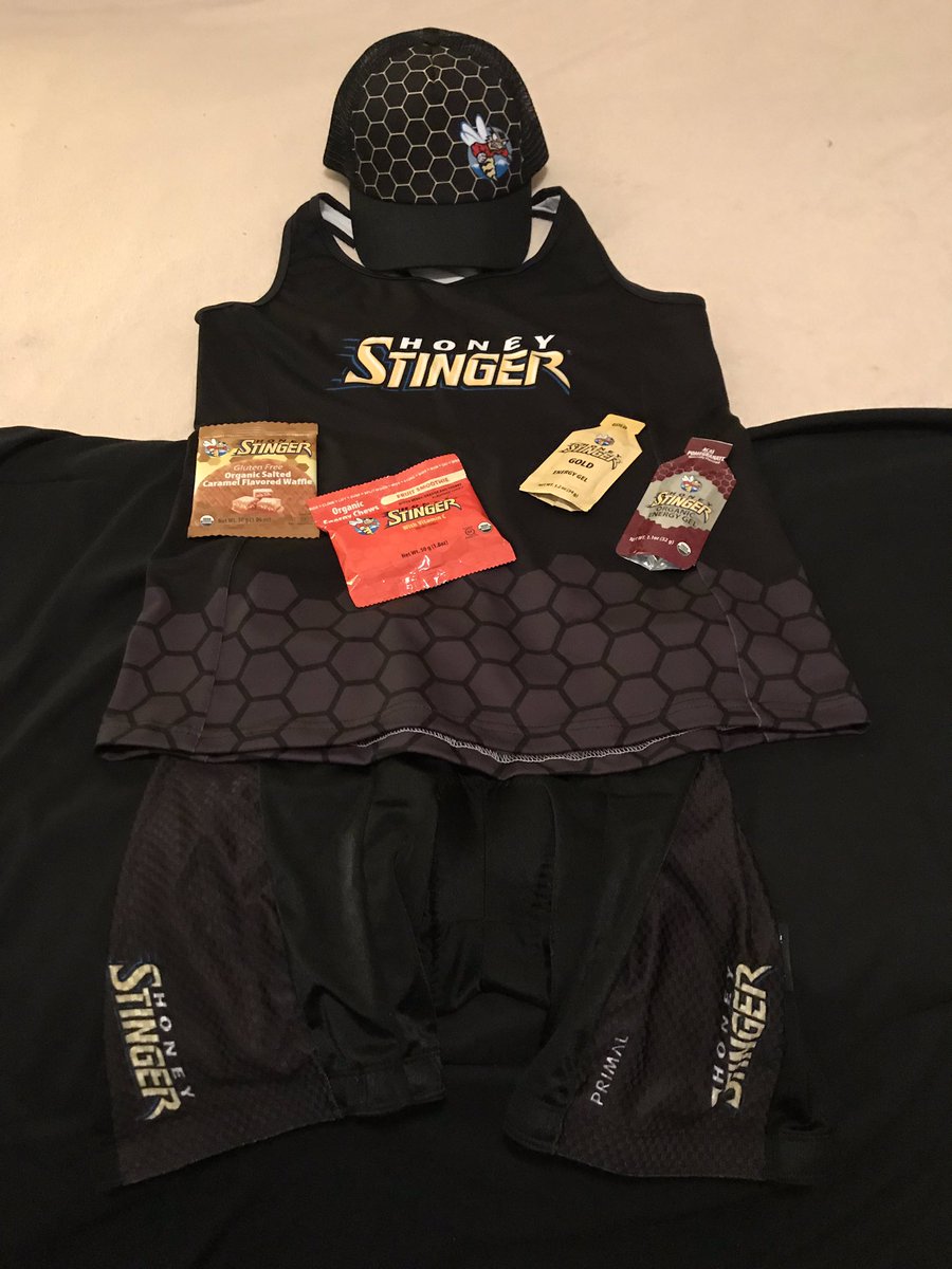 DianaBreen's tweet photo. Flat Diana ready for the Washington Crossing duathlon tomorrow! Picking up my bib in the morning @honeystinger #honeystingerambassador #honeystingerwaffles #honeystinger #hshive2019 https://t.co/Ev6B9EtUAP
