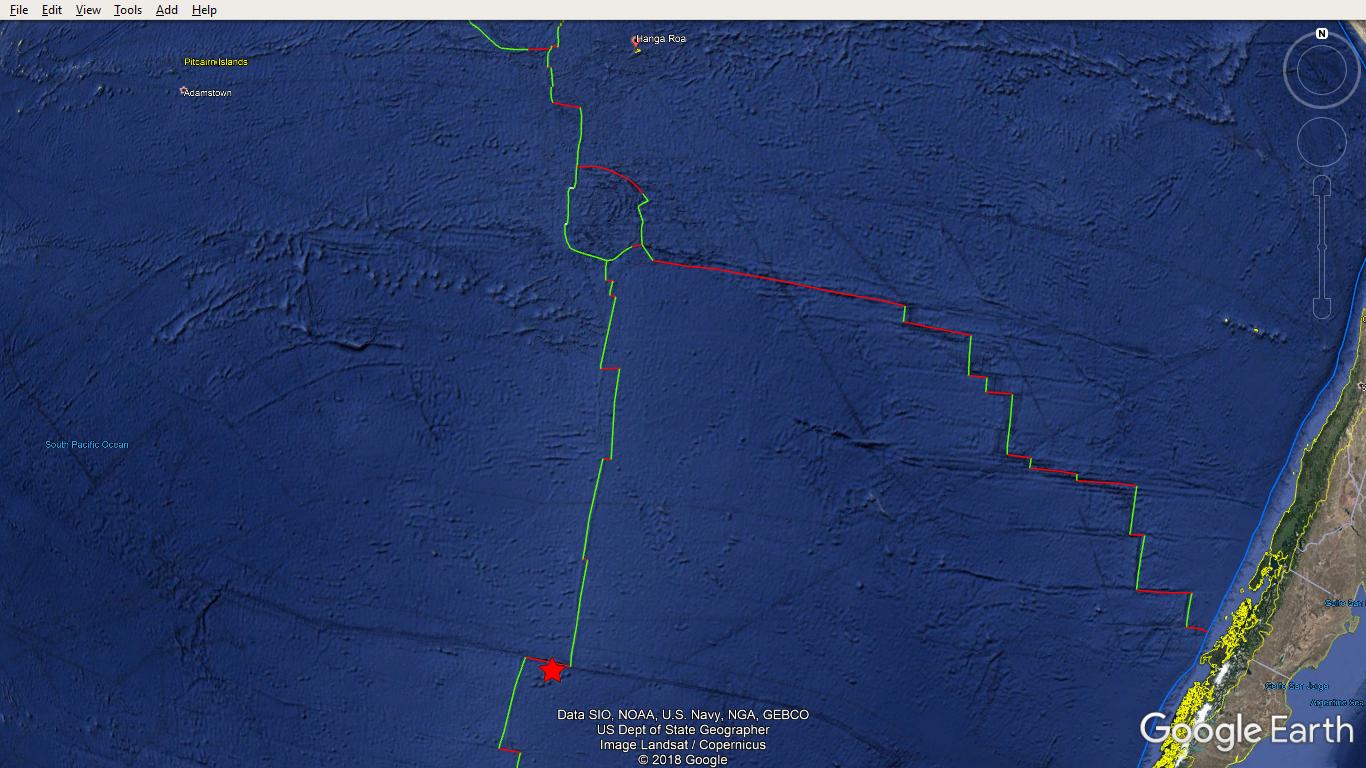Pacific rise earthquake