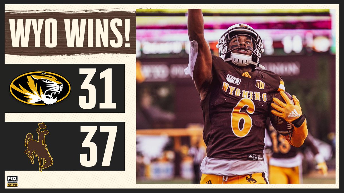 MIZ-who?

Wyoming upsets Missouri at home.
