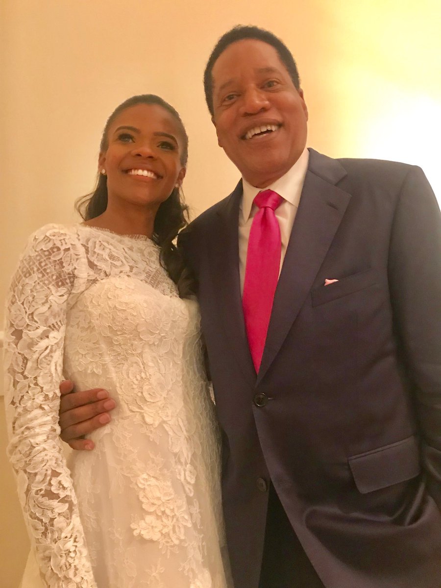 larryelder's tweet photo. The incandescent @RealCandaceO got married today. Congratulations!!!

#LifeIsGood https://t.co/0P6CbWKUFz