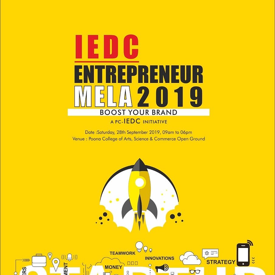 IedcPc's tweet photo. #PoonaCollege #Innovation &amp; #Entrepreneurship #Development Cell #PCIEDC presents its first #EntrepreneurMela2019 on Saturday, 28th September 2019
Venue: #PoonaCollege Open Ground

 #business #entrepreneur #customerexperience #powerful #funlearning #service #corporates #ecells https://t.co/liVHOO6yQj