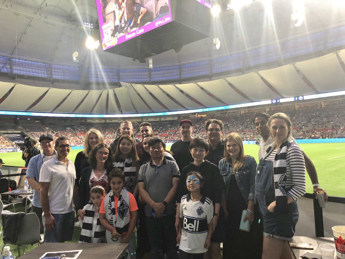 KingandBay's tweet photo. The team here at King & Bay are cheering on the @VancouverWhite1 tonight! #gowhitecapsgo #whitecaps https://t.co/K8CCFgVbdf