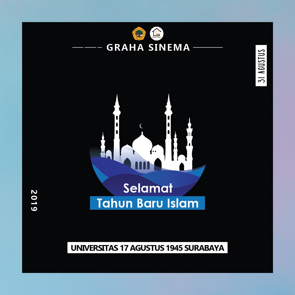 GrahaSinema's tweet photo. Selamat Tahun Baru Islam
1 muharram 1441 Hijriyah
_________________________
Lebih dekat dengan kami
IG : @grahasinemauntagsby
Line : @dgz8370h
Twitter : @grahasinema
Facebook : Grahasinema Untag Surabaya
#grahasinema
#rollingaction
#tahunbaruislam
@untagsurabaya https://t.co/GhunhYbiaD