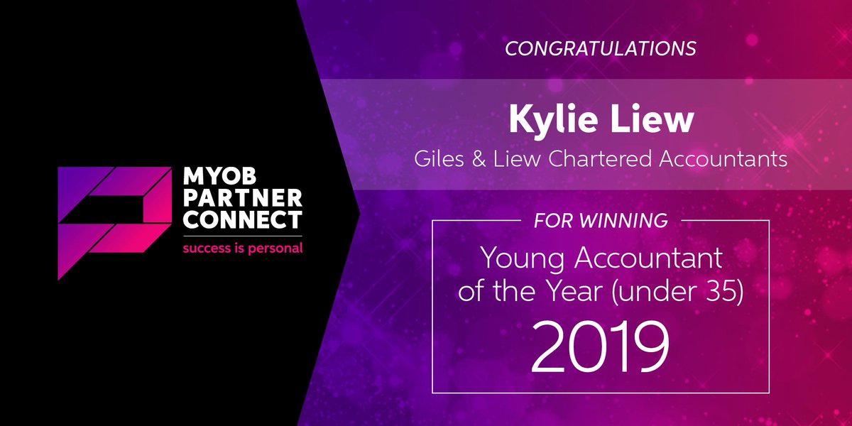 MYOB's tweet photo. Congratulations to @kylie_liewΒ for winning the Young Accountant of the Year (NZ) award! π π #MYOBPC https://t.co/jbNTgZGWOz