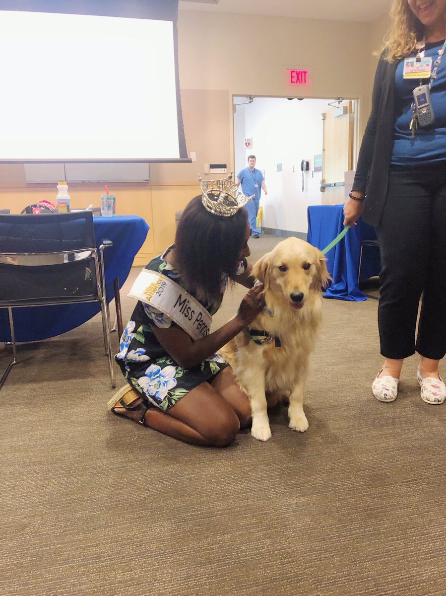 MissAmericaPA's tweet photo. Loved visit Becky the dog and all of my miracle kiddos at @PennStHershey this past Thursday!
@MissAmerica #MakeAmericaSlayAgain #MakePASlayAgain #MissAmerica #MissPennsylvania #MAO #PennStateHealth #CMNHershey #ChildrensMiracleNetworkHospitals #CMNH #ForTheKids #BelieveInMiracles https://t.co/v0fWx5q4g1