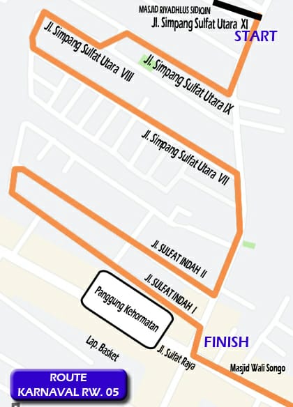 Start 14.00  perjalanan karnaval rw 05 pandanwangi rutennya <a href="/infomalang/">Info Malang</a>