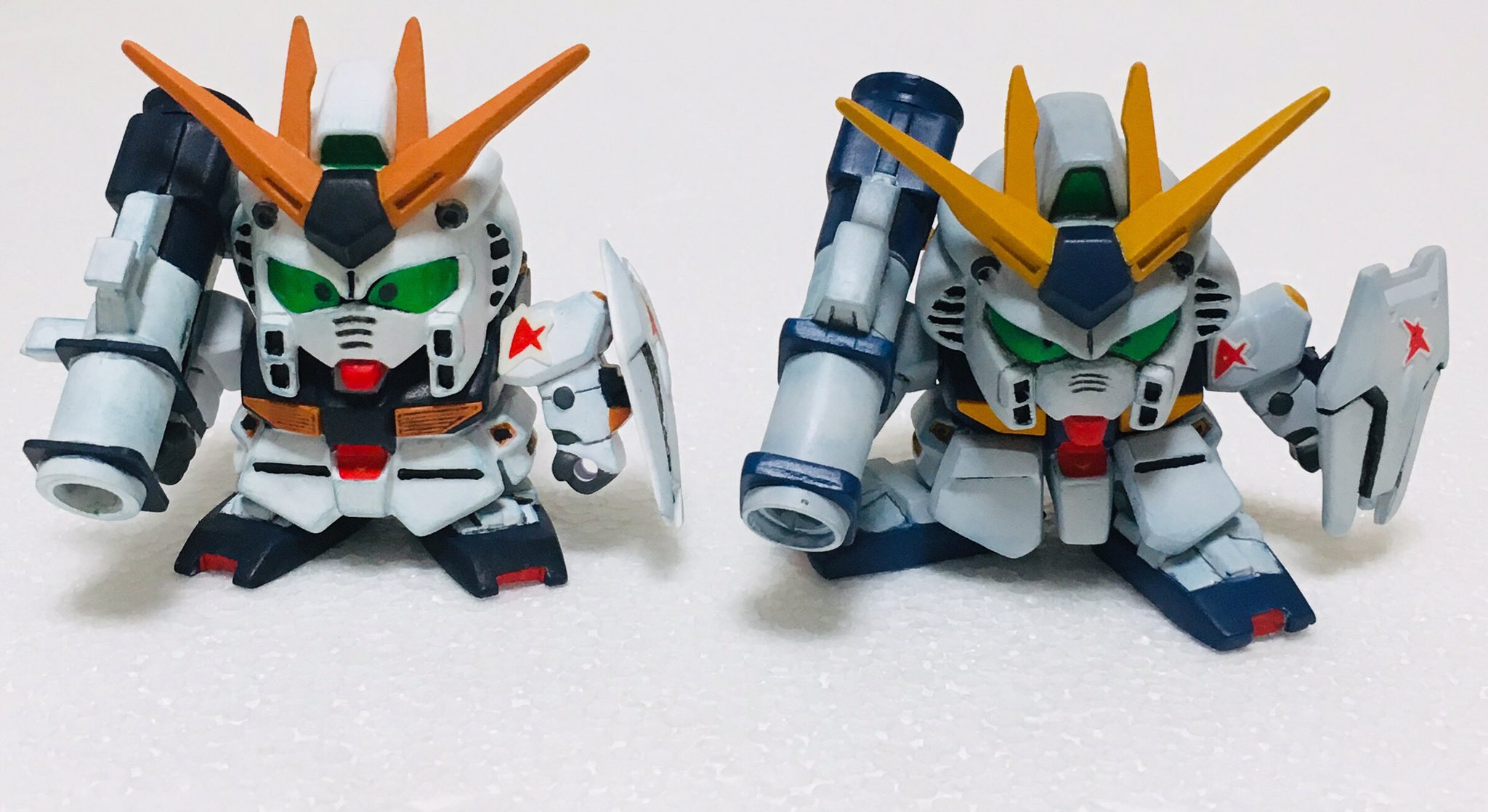 クラフト 戦士no 7 N ガンダム パッケージイラスト風改造完成です 前に作った素組みのものと並べて撮影 T Co Mt4bucwqkb Twitter
