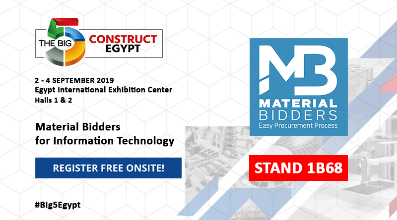 MaterialBidders's tweet photo. Material Bidders for Information Technology will be exhibiting at @Big5Egypt
--------------
#Egypt #materialbidders #buildingmaterials #Big5Egypt #CONSTRUCTION #BIG5EXHIBITION #InvestInEgypt #ThisIsEgypt
#cairo #Big5 #MiddleEast #Africa #construct https://t.co/mNveiGNtdM