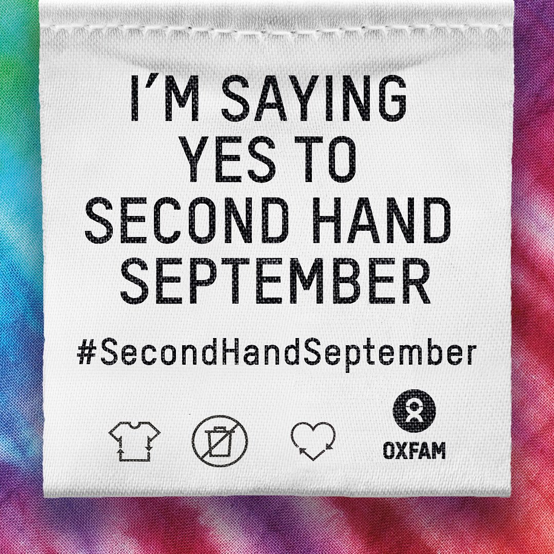 JMJHocking's tweet image. For the planet and for the people making fast fashion not earning enough to live on - I'm not buying new clothes for September and I hope fashion brands get the message that we want a more sustainable fashion industry #SecondHandSeptember