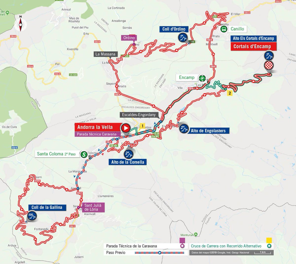 BHRVictorious's tweet image. Stage 9⃣ 
🚩 Andorra la Vella
🏁 Cortals d'Encamp 
🛣️ 94.4km 
🕒 14:50-14:54
🕠 17:27-17:45
➡️ The crucial day. A brutal one, with almost zero kms of flat, including a gravel sector.

#LaVuelta19