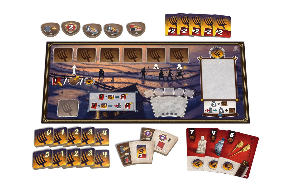Game_Brewer's tweet photo. This third module introduces a new Location to get help from the Peasants and to gain more Servants. But you risk a Peasants Revolt and players will have to work together to avoid falling back on the Palace Track. #Gugong #Panjun #expansion #4modules #Kickstarter #September2 https://t.co/zSHf4VBDZC