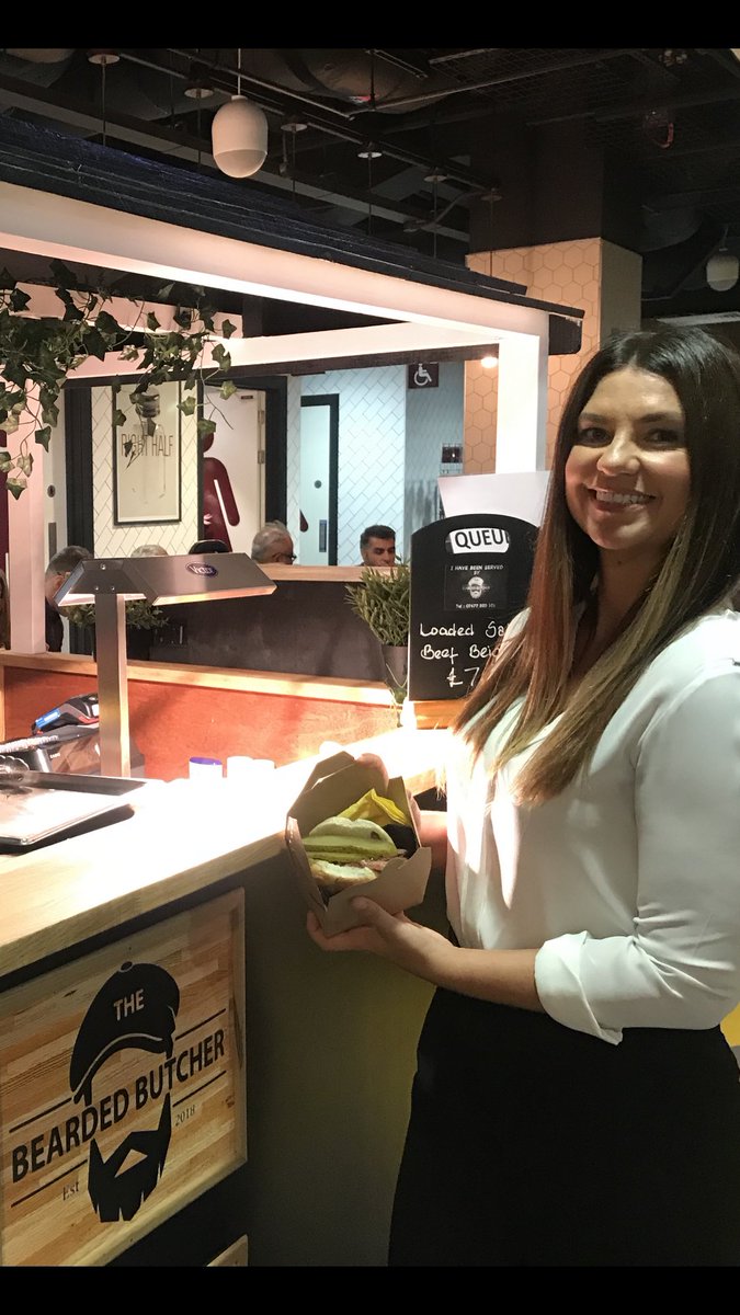 Sky sports Bianca Westwood getting her Bearded Butchers Salt Beef Beigel👌🏻