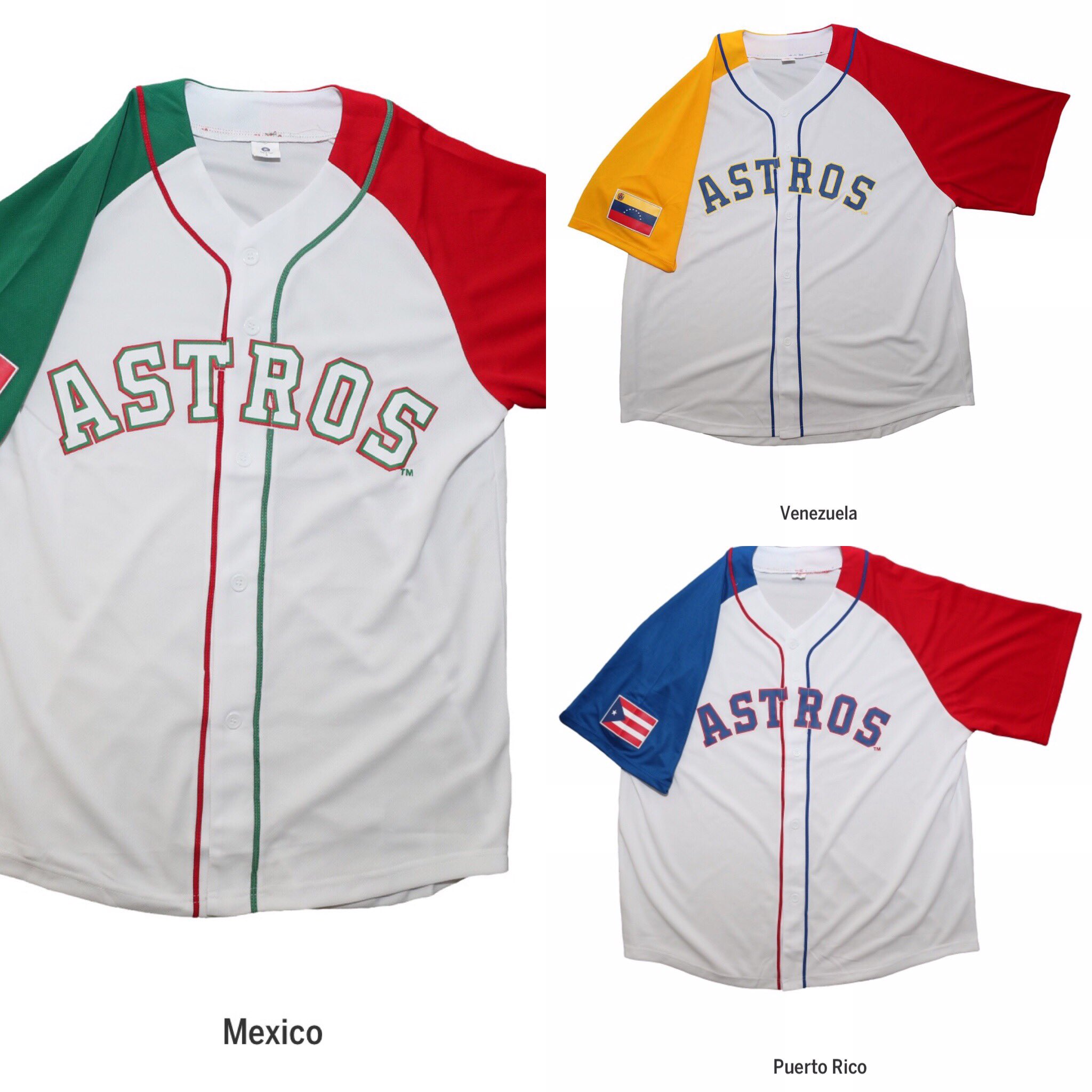 World Series Champion Salazar on X: @UniWatch @PhilHecken To celebrate Hispanic  Heritage Month, the Astros are offering a package to add on specialty  jerseys in a Hispanic country's flag color and a