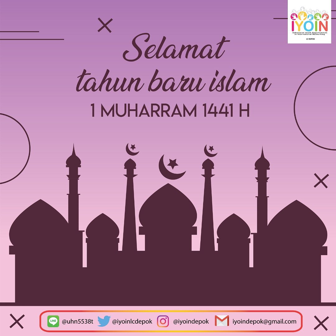IYOINLCDEPOK's tweet photo. [TAHUN BARU ISLAM 1441 H]

Selamat Tahun Baru Islam 1 Muharram 1441 H. Semoga Islam semakin memberi cahaya peradaban di tengah masyarakat dunia. Amiin.

IYOIN LC Depok 2019
#shareandsynergize https://t.co/Xi6TND4z11