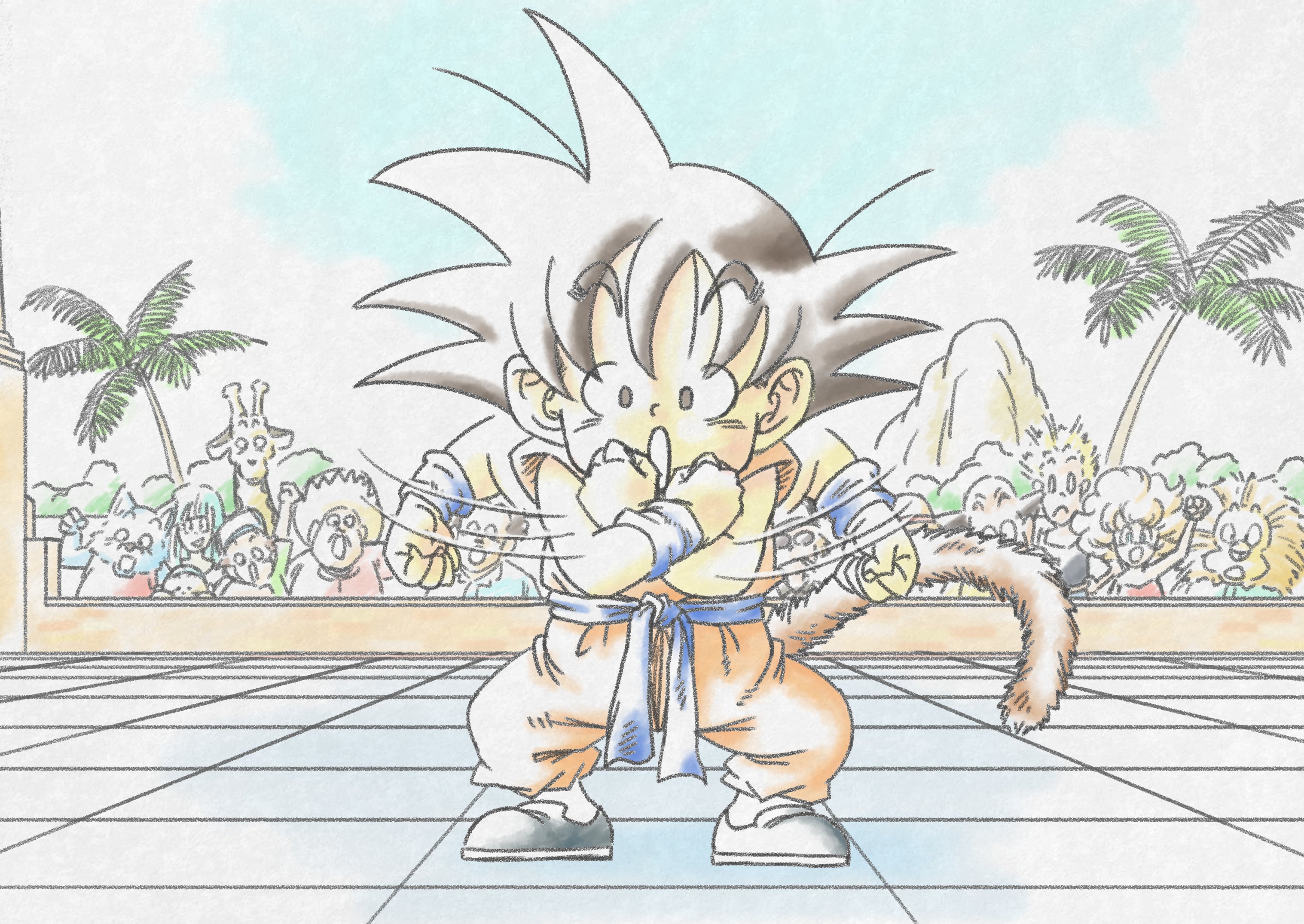 やつはし がんばっちゃおっと ドラゴンボール 背景プラス T Co C0ohr5gqxs Twitter