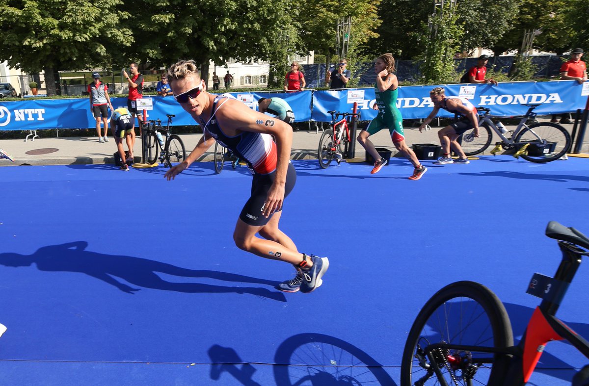 Jessica Fullagar, Boris Pierre, <a href="/Moriertri/">Emilie Morier</a> et Paul Georgenthum composent le Relais Mixte U23/Junior qui prendra la départ du Championnat du monde à 18h00 ! #GoFrance 🇫🇷🔥