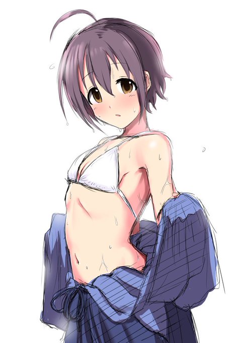 胴着の下に水着珠美 