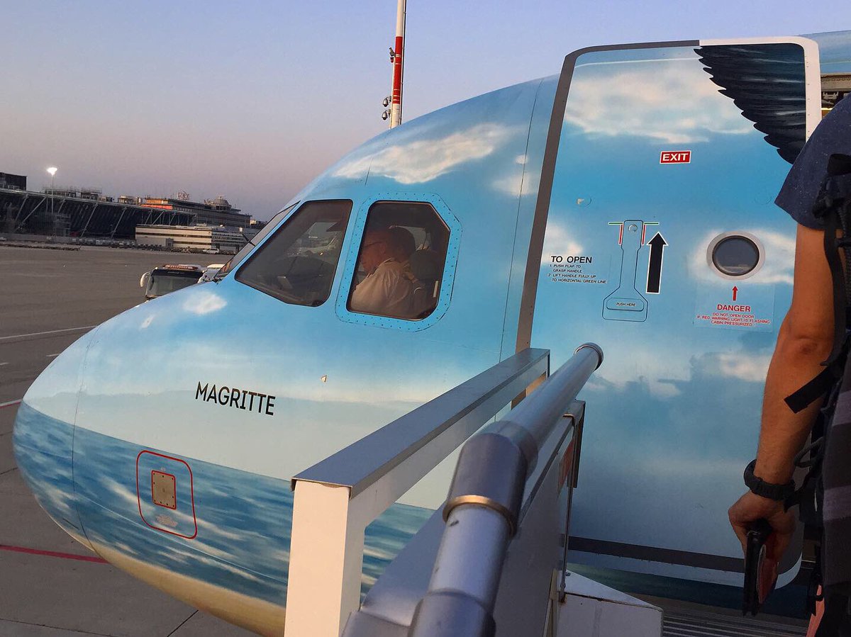 koenvhb's tweet photo. Got on my second @FlyingBrussels icon yesterday on my flight from Geneva! The beautiful #snmagritte Four more to go! 😁✈️👌🏼 #aviation #avgeek #lovingit https://t.co/JSlwj4FIV5