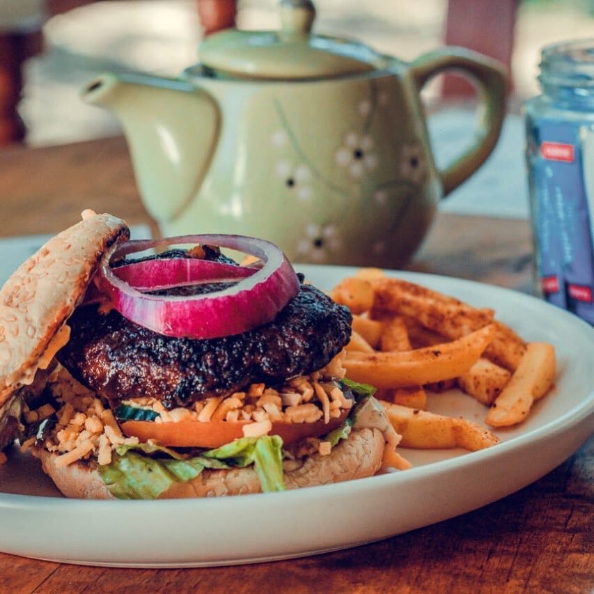 TheTreaGarden's tweet photo. Are you up for an outdoor All day breakfast date? Visit us! 

We have our special wings, Trea Burger and All day Trea Big Breakfast- only available today till 5pm 🌸 https://t.co/J2spOR5qXU