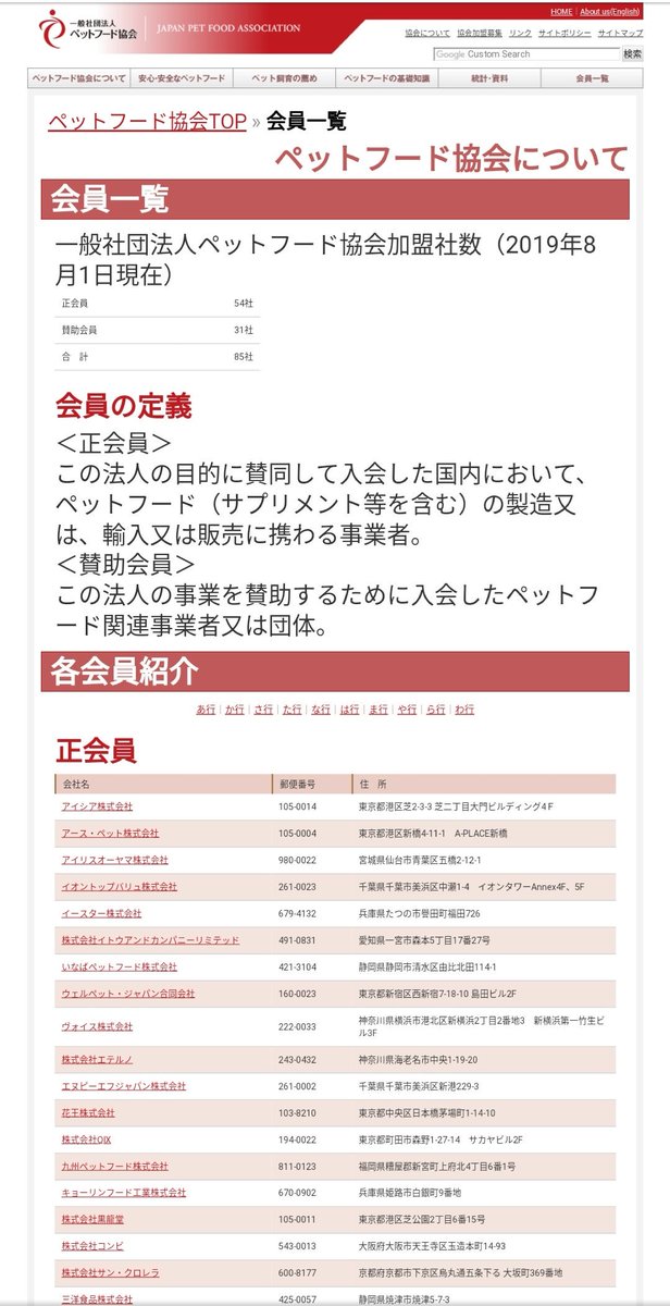 ペットフード協会 Twitter Search