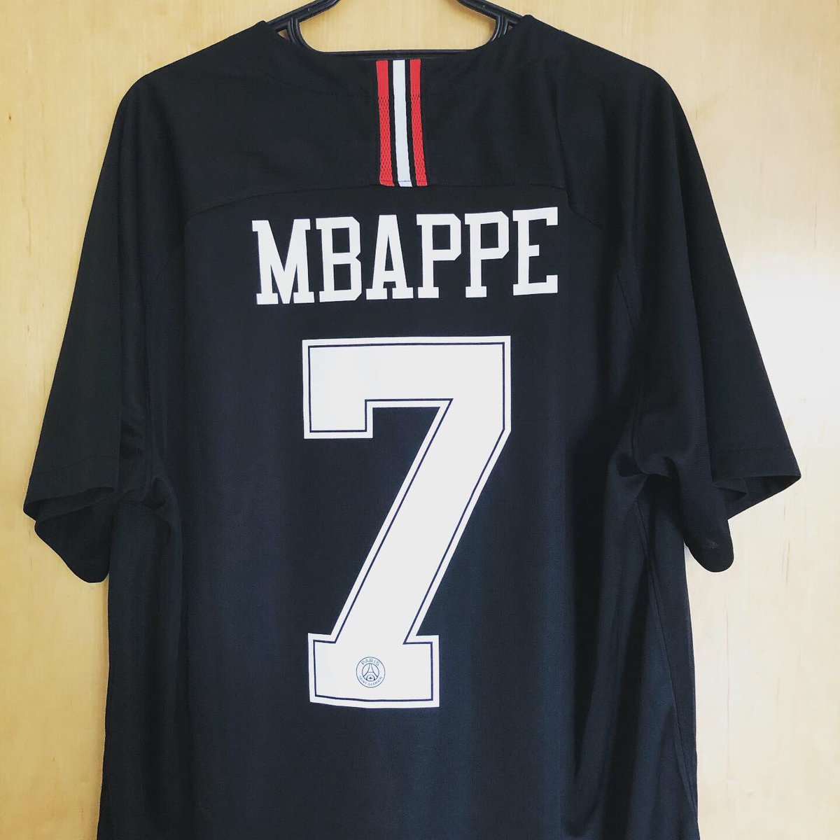 . @PSG_English Third Kit, 2018/19Air JordanPersonalised:  @KMbappe 7Another jersey from a city I’ve lived in, this kit inaugurated the collab between  #AirJordan and  #PSG. Also, I’m a sucker for black football topsSported for a wonderful walk in the Dolomites last week