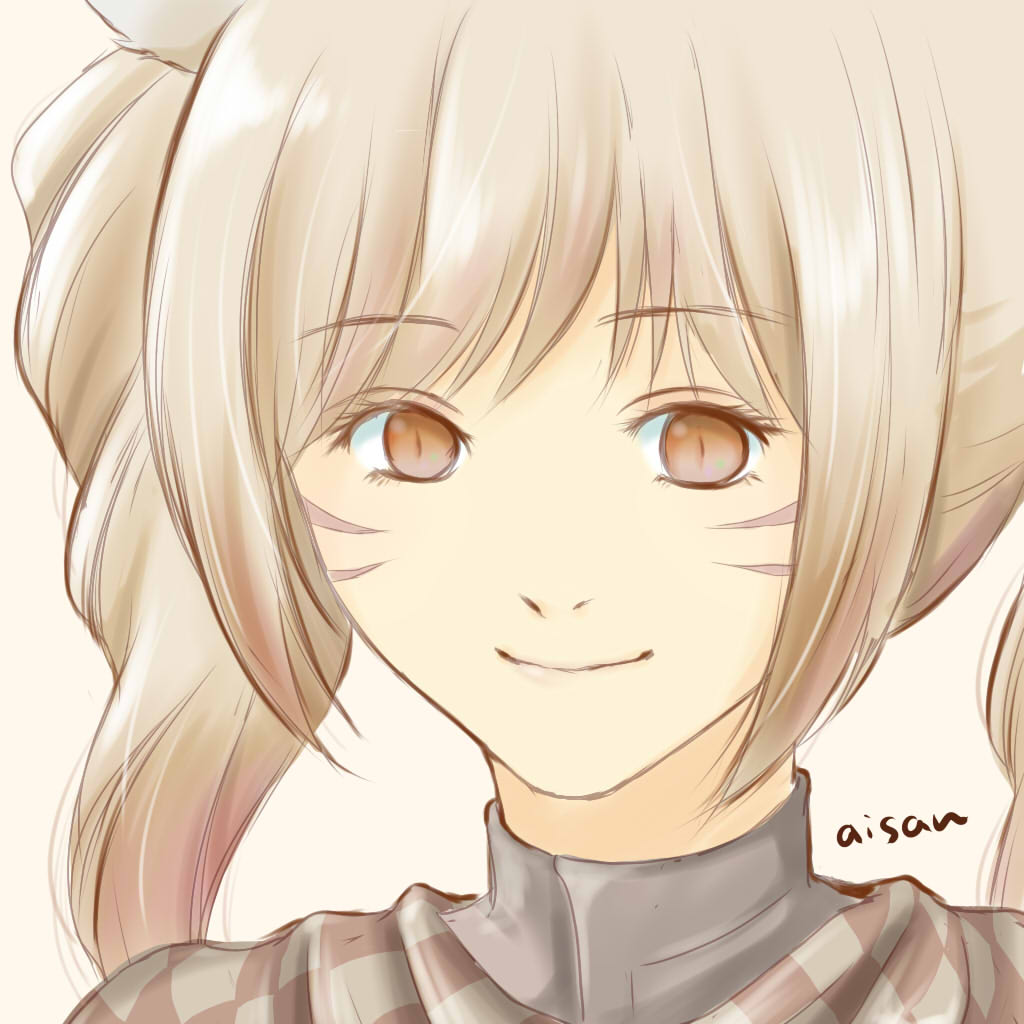 あいさん No Twitter 初めて顔に模様ありのミコッテちゃんにしてみた いやー 我ながらかわいいいいいい Ff14 ファイナルファンタジー ミコッテ 落書き お絵描き好きさんと繋がりたい