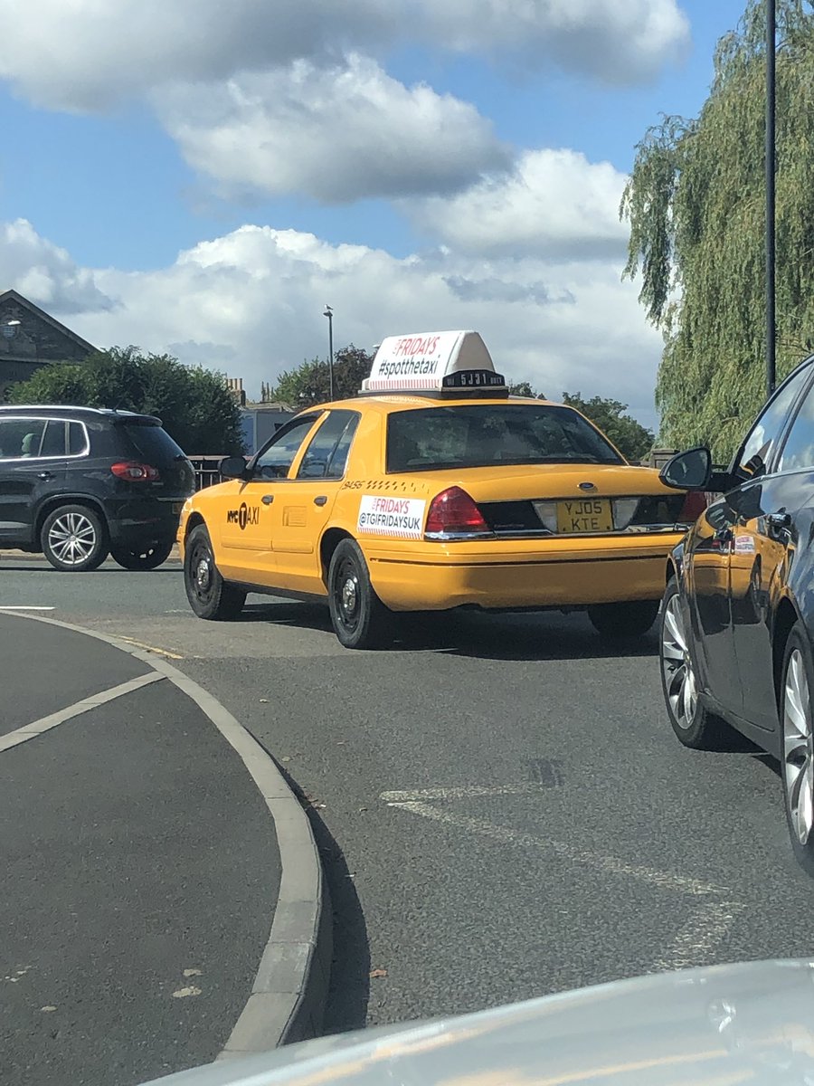 KimTidmarsh's tweet photo. 🚕 in Bristol @TGIFridaysUK #spotthetaxi https://t.co/lwXKxwvNip