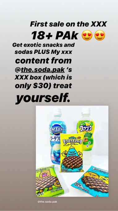 https://t.co/1I71rRKChu ✨💕  Spend $30 on exotic sodas and snacks and get some of My XXX content 🥰🥰🥰🥰