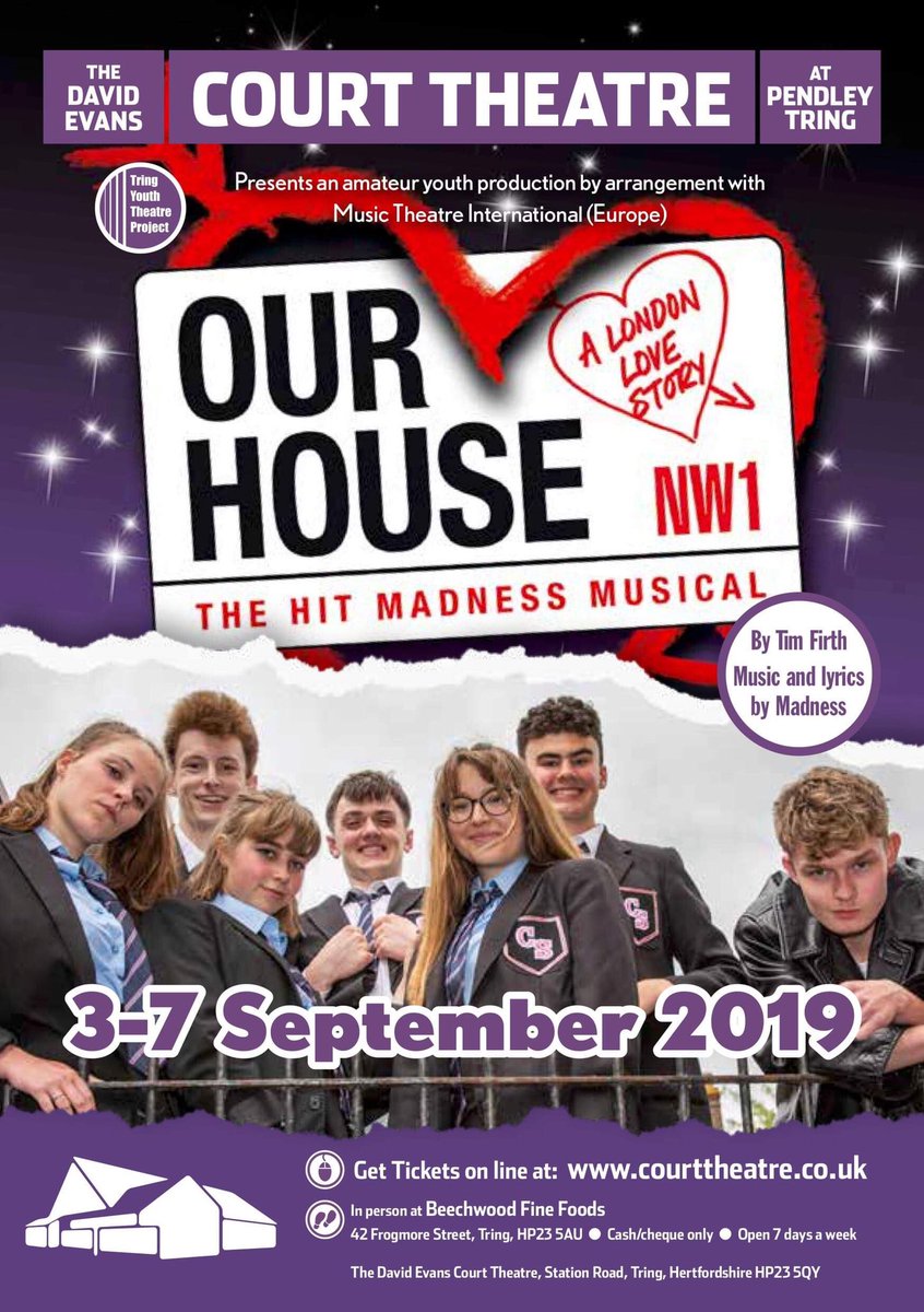 TringYouthThtre's tweet photo. Have you entered our @instagram competition yet?! We’re giving away 2 tickets to #OurHouse on Thursday 5th September! Competition closes at midday on Tuesday 3rd September; you’ve got to be in it to win it! Good luck! 🤞🏼🍀

https://t.co/Hi7ap8J4ul https://t.co/vKIN2ozYJU