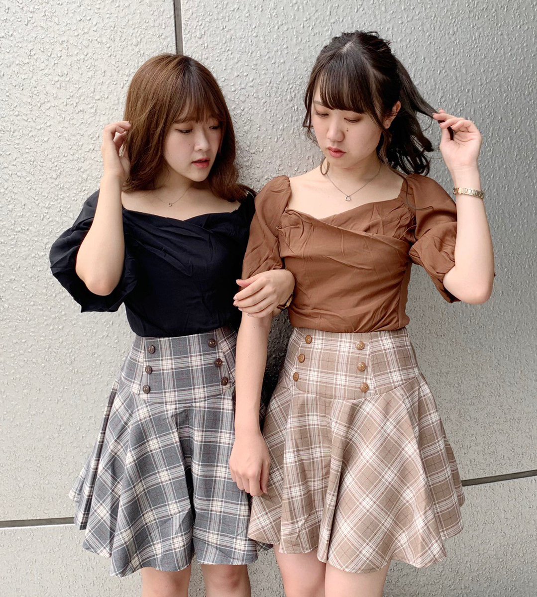O Xrhsths Dazzlin渋谷109店 Sto Twitter イチオシ双子コーデ カシュクールプルオーバー 4 900 Tax スクールチェックフレアショートパンツ 6 900 Tax ディズニーやご旅行のお出かけに おすすめな 双子コーデ ボトムは実はパンツなので 動きやすさも