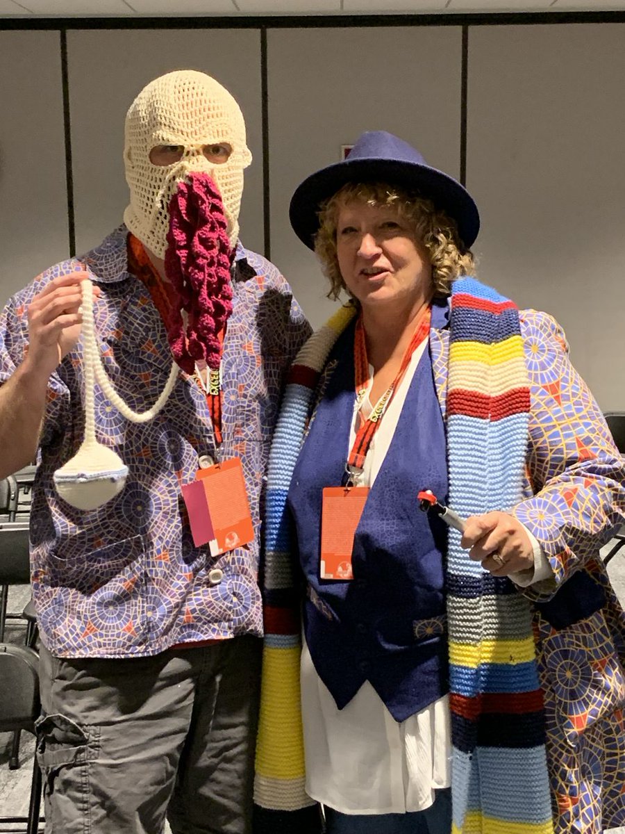 brittrack's tweet photo. @DragonCon Marriott carpet Doctor and Ood!  #BritTrack2019 https://t.co/blgMaUVHx8