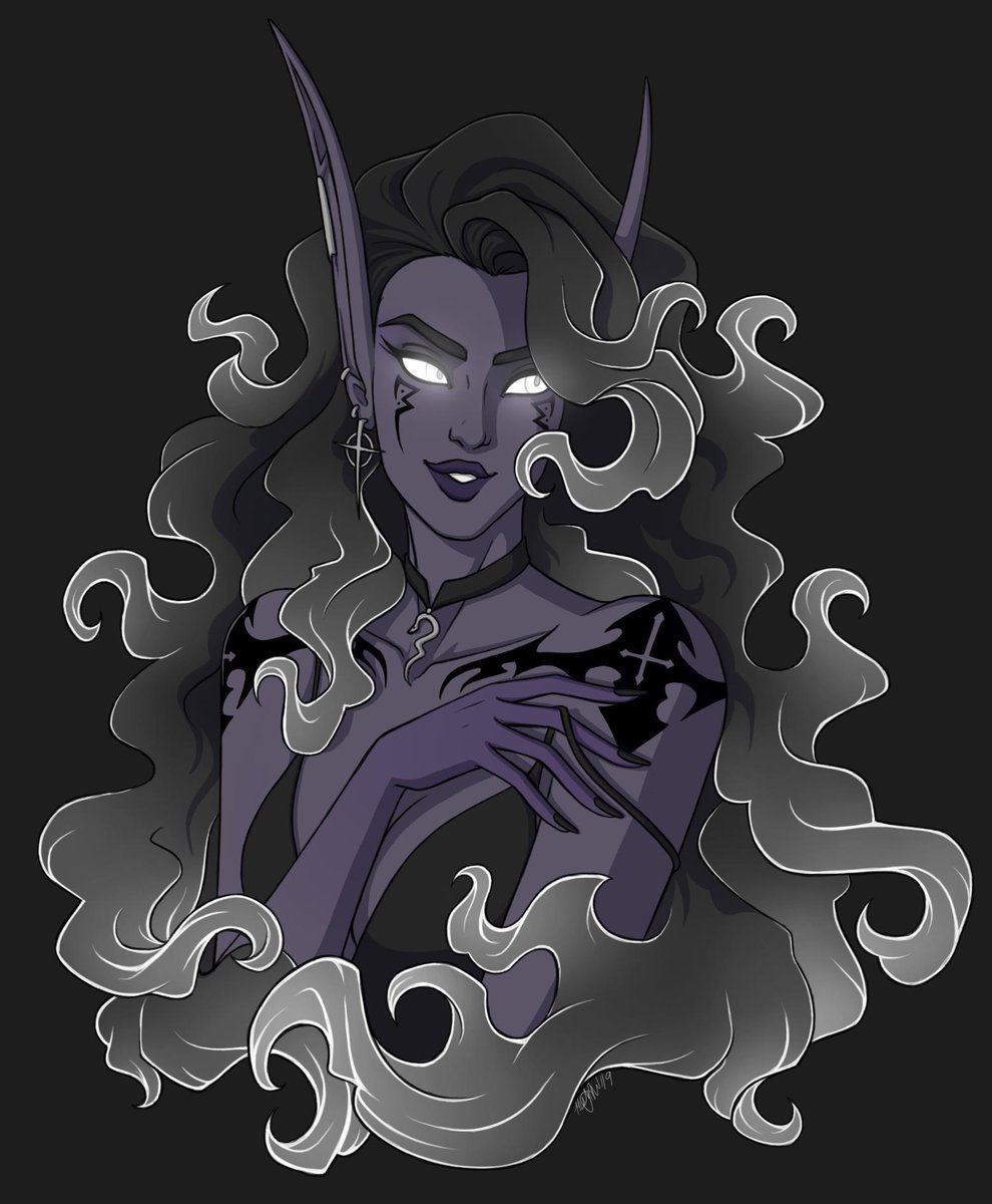 the_zombie_cat's tweet image. #voidtember #voidtember2019
Day 1 - portrait!