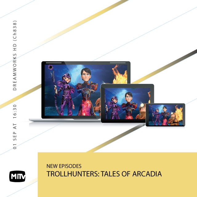 OpenMiTV_mv's tweet photo. The Trollhunters are racing to stop Gunmar from bringing about the Eternal Night and shrouding the world in darkness forever.

Don't miss All New Episodes of TrollHunters: Tales of Arcadia from 2nd September, Mon-Fri at 16:30 on DreamWorks HD (Ch838) via Open MiTV.

#openmitv https://t.co/yfouR7SFhL