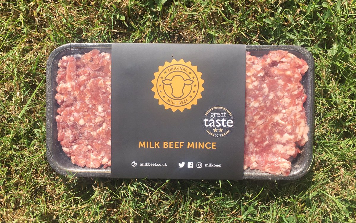 We are so pleased that our award-winning mince is being featured on the @guildoffinefood stand @SpecialityFair, we are giving away (by post to UK mainland only) a free packet to the first 50 people to post a photo of #MilkBeef mince on the stand & tag us in. #SFFF19