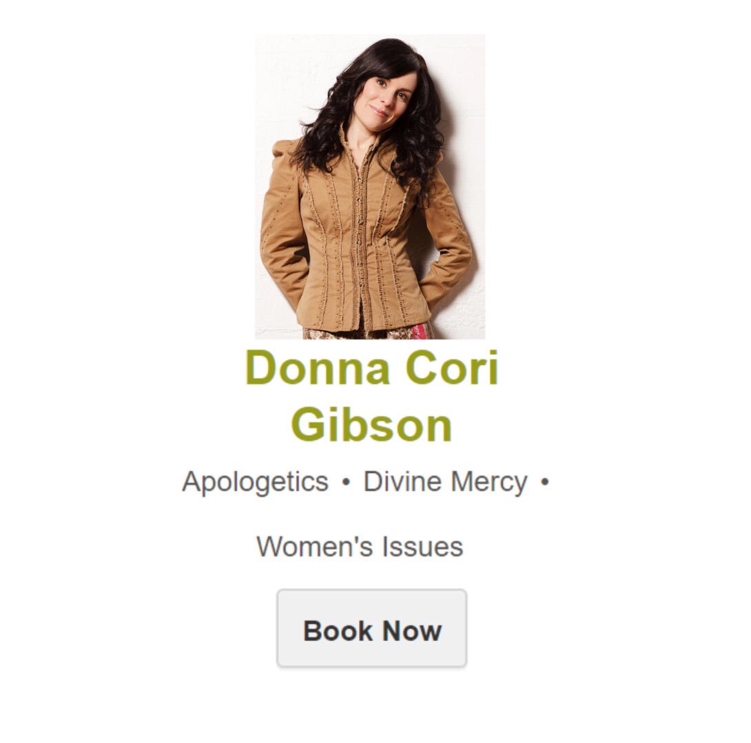 I am so excited to now be a member of Catholic Speakers Organization. It is an honor to join the many great Catholic Apostolates on their roster 😊 
catholicspeakers.com/profiles/donna…

#catholicsinger #catholiccontemporarymusic #catholicchurch #sungprayers #donnacorigibson