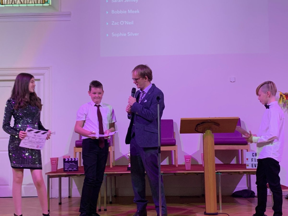 HeadIrvine's tweet photo. Special Oscar awards for ‘best actor’ to David &amp; ‘best partnership in film-making’ to Lara and Zac for creating their anti-bullying film. Hollywood awaits! #ambition#respect#responsibility in action ⁦@IrvineRoyalAcad⁩ ⁦@FullartonConneX⁩ ⁦@North_Ayrshire⁩ https://t.co/mHxpzbM9FL