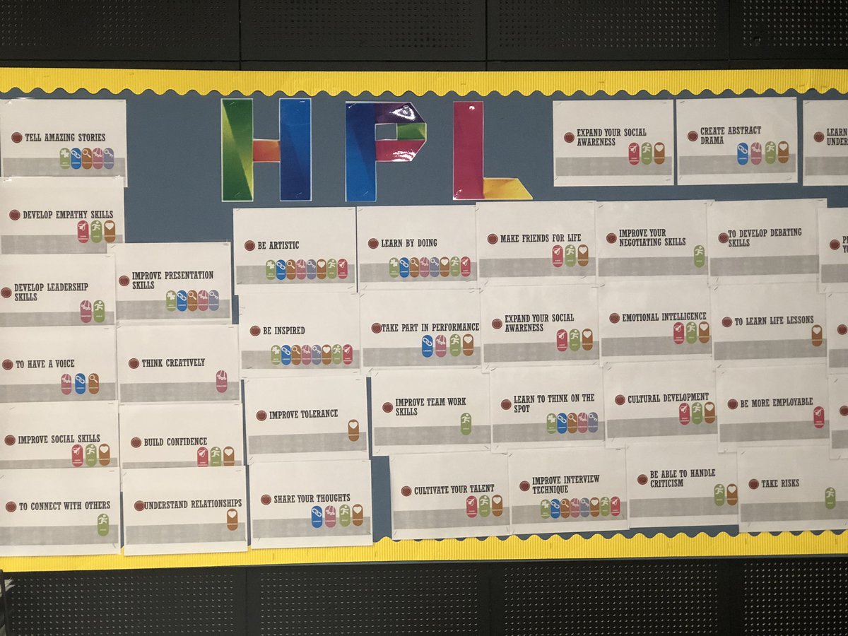 GeorgieDrama's tweet photo. Displays are a powerful way to communicate important messages! @gemma_thornley and I have been working on a β50 Reasons to Study dramaβ display incorporating #highperformancelearning values and attributes. We could have easily reached 100 π @HPLedu @KHDA @BSMEorg #JCDHPLlinking https://t.co/A9fXy77u5H