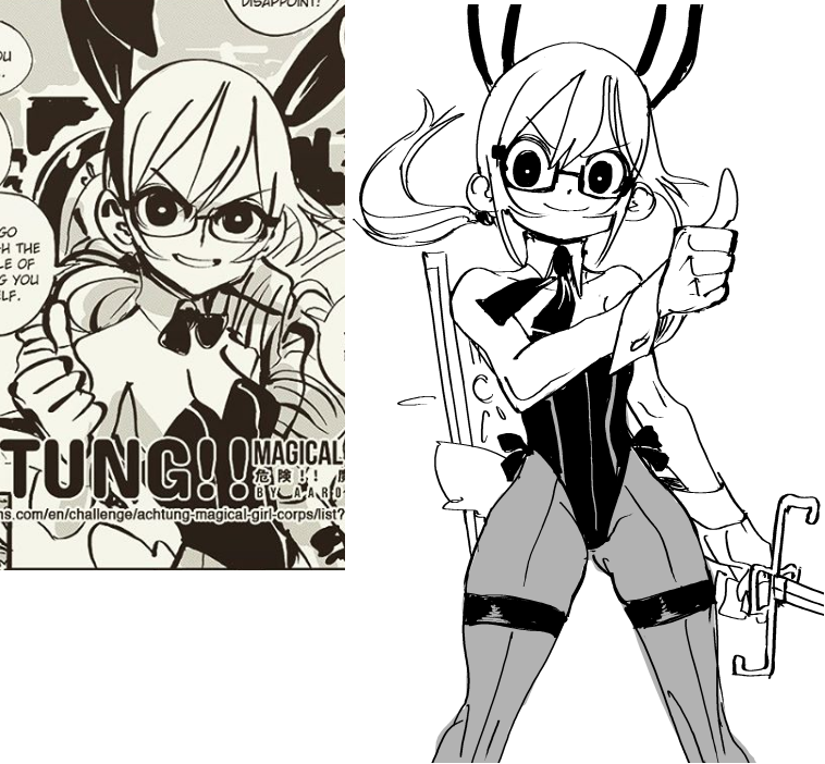 Okay I need to ask people: do you prefer the style on the left or the right?

The left is my general digital ink, the right is essentially a "cleaned up" sketch. 