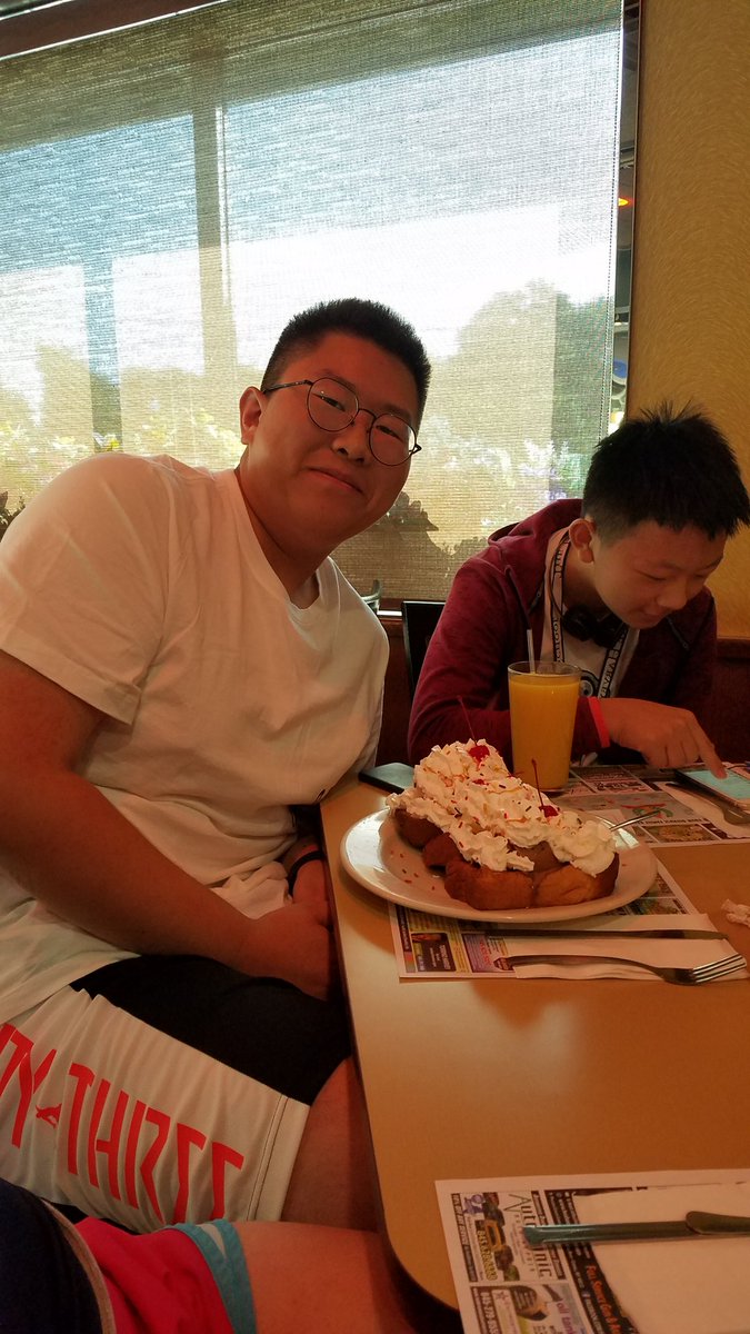 Went to breakfast with our new International students.  We welcome them to Harvey.