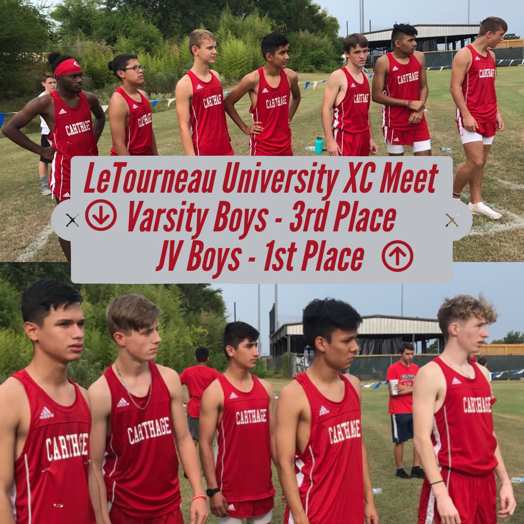 carthagedawgs's tweet photo. Congrats to our Bulldog Cross Country teams for their performance in the LeTourneau meet yesterday. JV Boys &amp; JV Girls took home 1st place. The Varsity Boys placed 3rd and Varsity Girls placed 4th. Go Dawgs! #runlikeadawg🐾 https://t.co/LyhQjeeYov