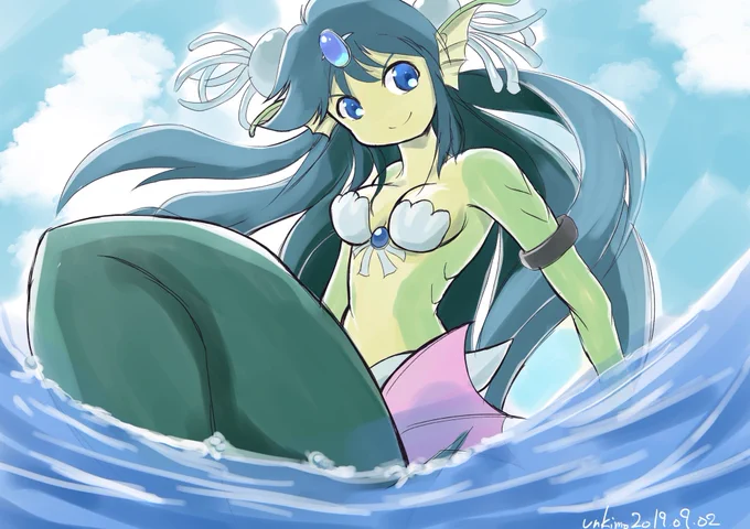 今日はギガマーメイドさん

#Shantae 