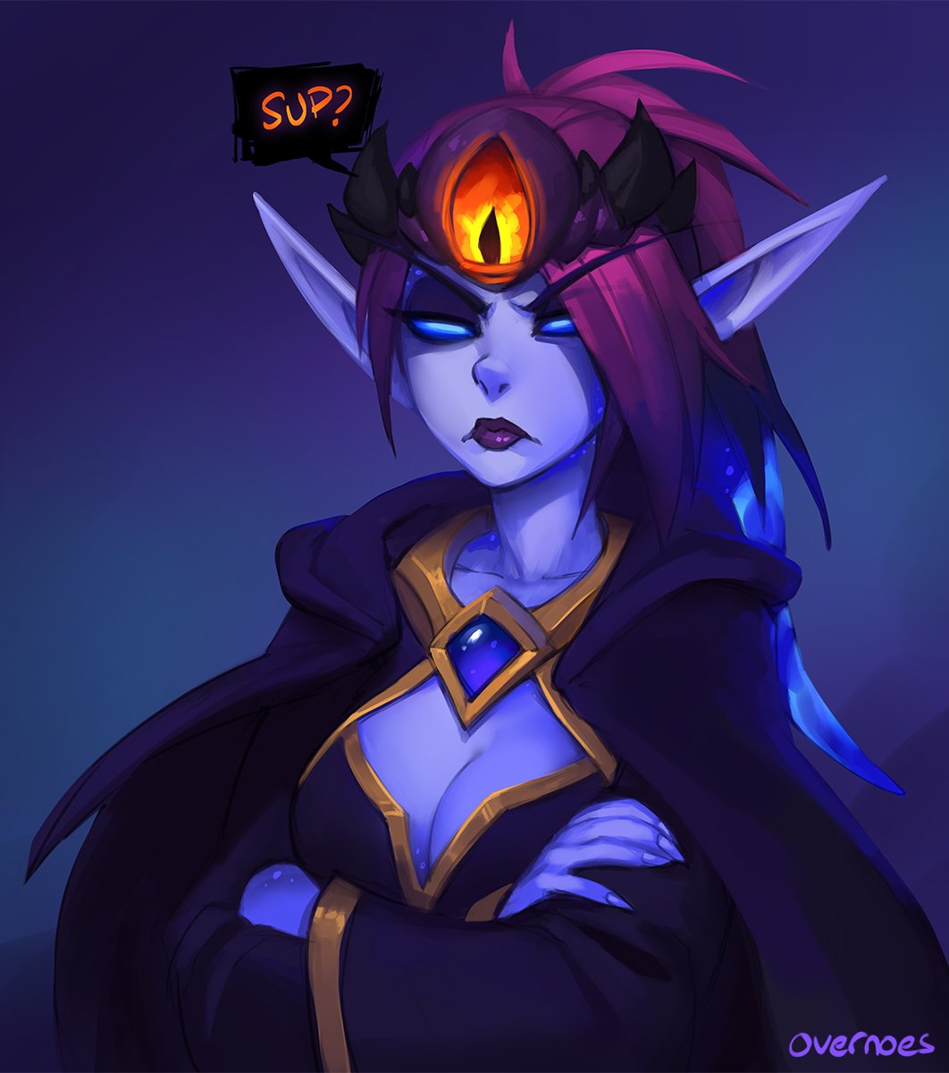 overnoes's tweet photo. Runia is back with a new buddy for Voidtember! 💜✨

1. Portrait
#voidtember #voidtember2019 https://t.co/osj0huflzY