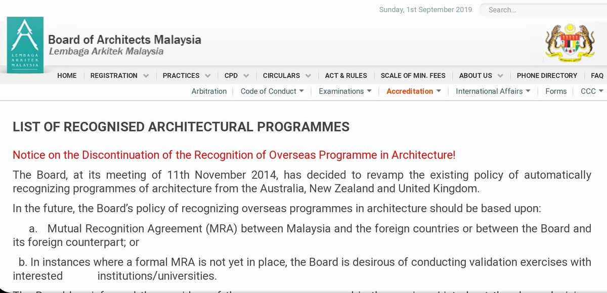 Huda Mahmud En Twitter Oleh Kerana Ada Yg Tak Puas Hati Kenapa Diploma Senibina Saya Tahun 1997 2002 Dikira Sebagai Part 1 Oleh Lembaga Arkitek Malaysia Lam Tapi Sekarang Berbeza